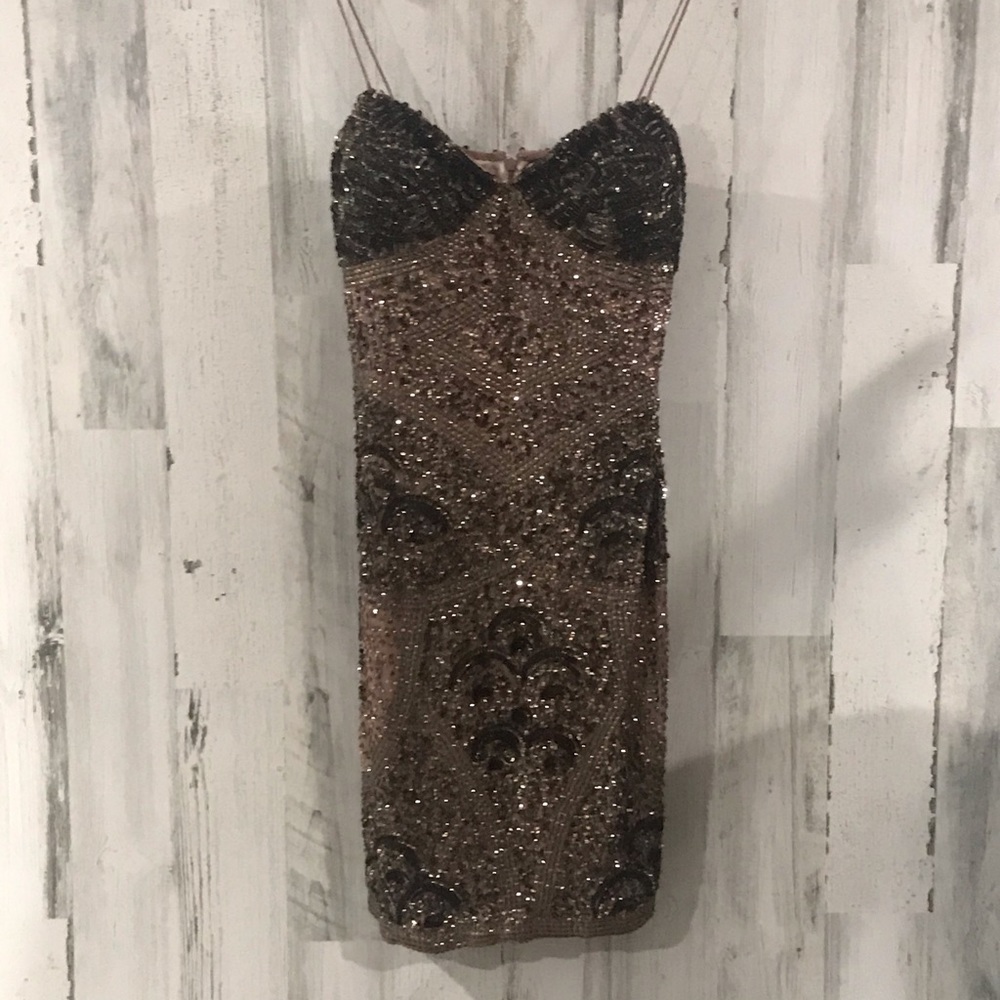 AIDAN MATTOX Beaded Dress Size 6